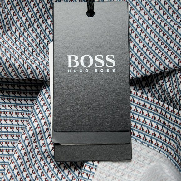 Hugo Boss Men's "Ronni" Slim Fit Stretch Multi-Color Long Sleeve Casual Shirt - Picture 9 of 9